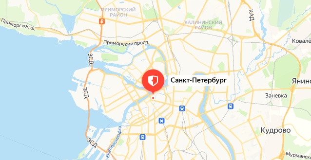 Карта СПб — расположение службы ремонта ЛЕНБЫТ-РЕМОНТ